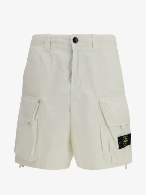 Stone Island Lockere Cargo-Shorts mit weitem Bein und Kordelzug