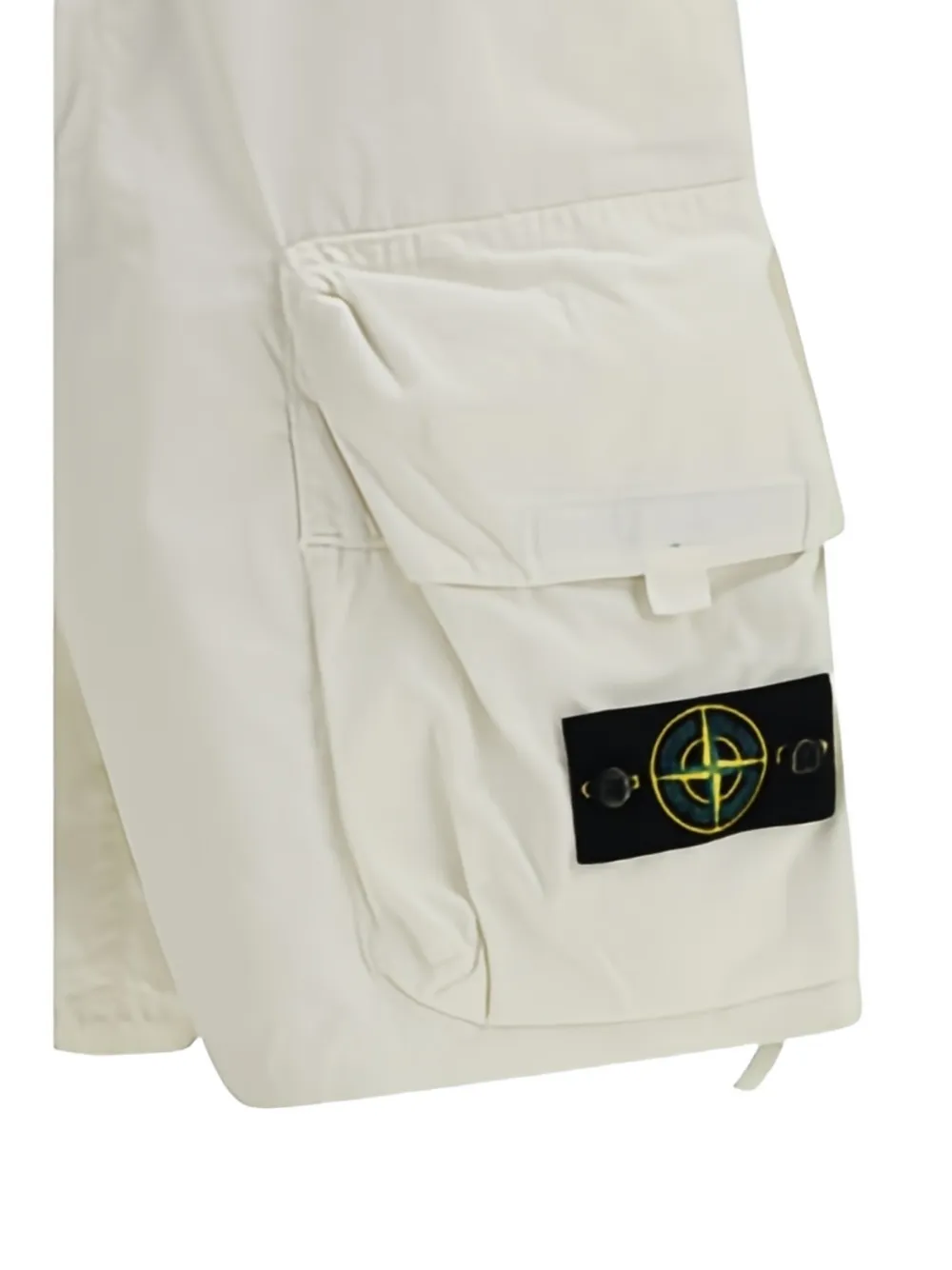 Stone Island L100009 katoenen-nylon ripstop shorts Beige