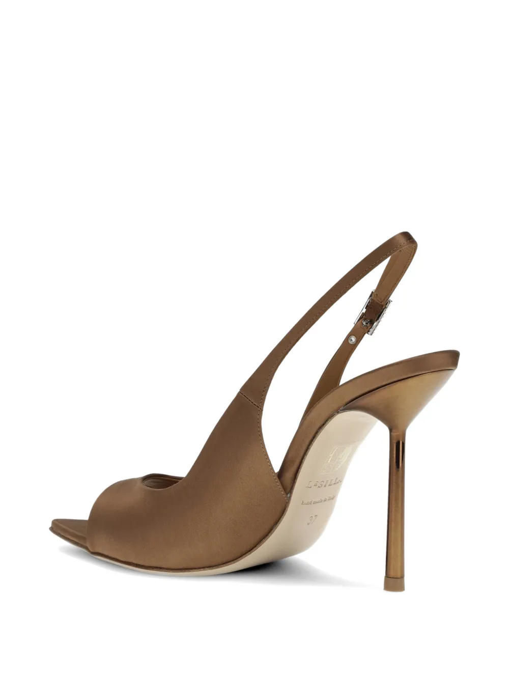 Le Silla Slingback sandalen met hak Bruin