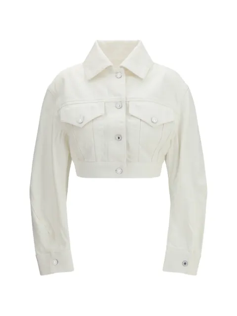 Givenchy open-back cotton cropped jacket