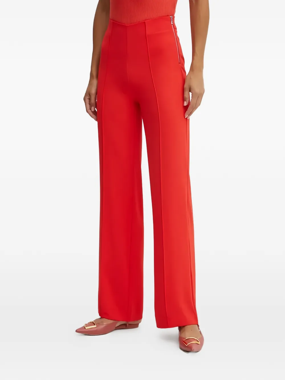 Morgan Zip-fastening Trousers In Red