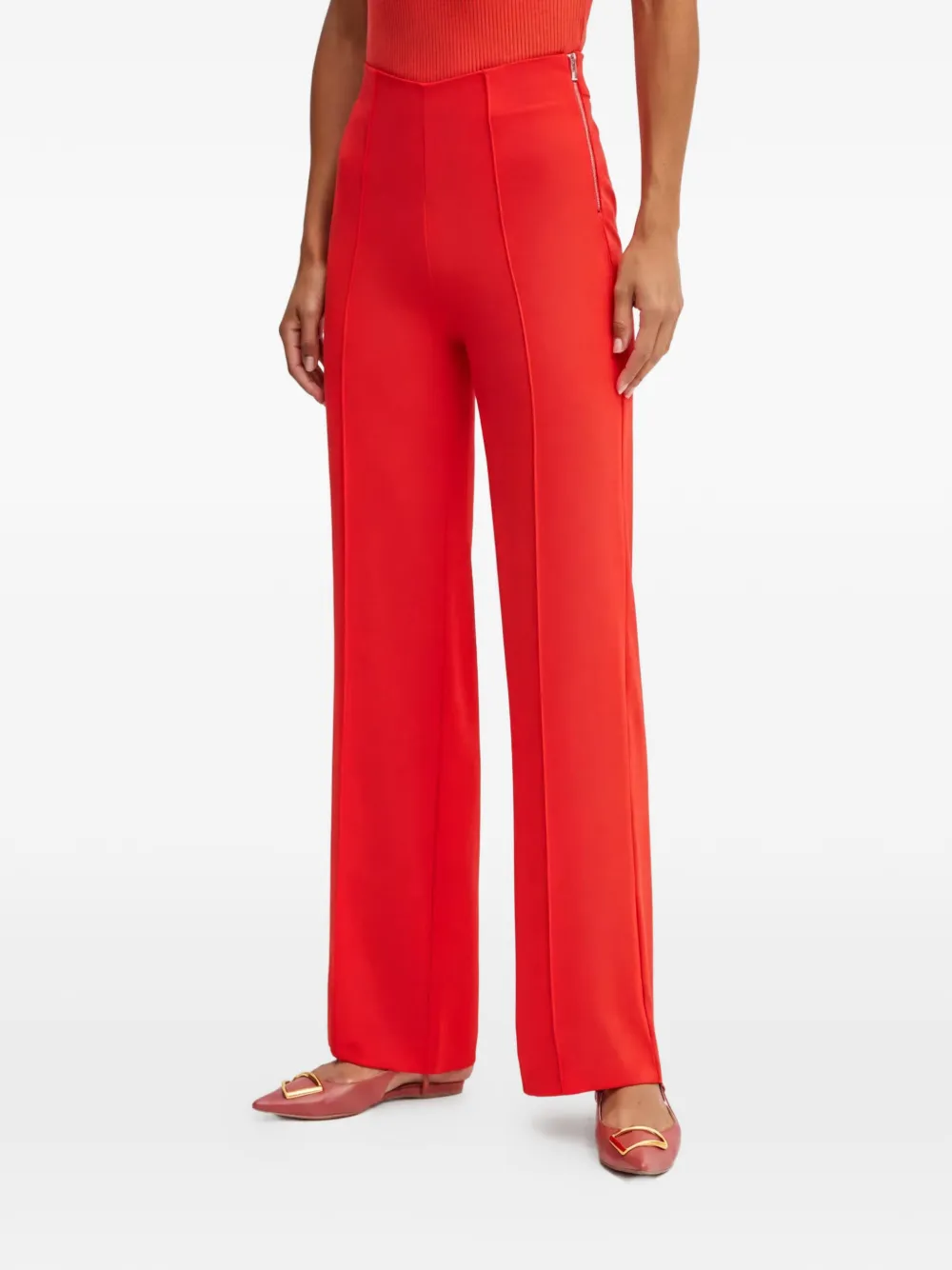 Morgan Pantaloni con zip - Rosso