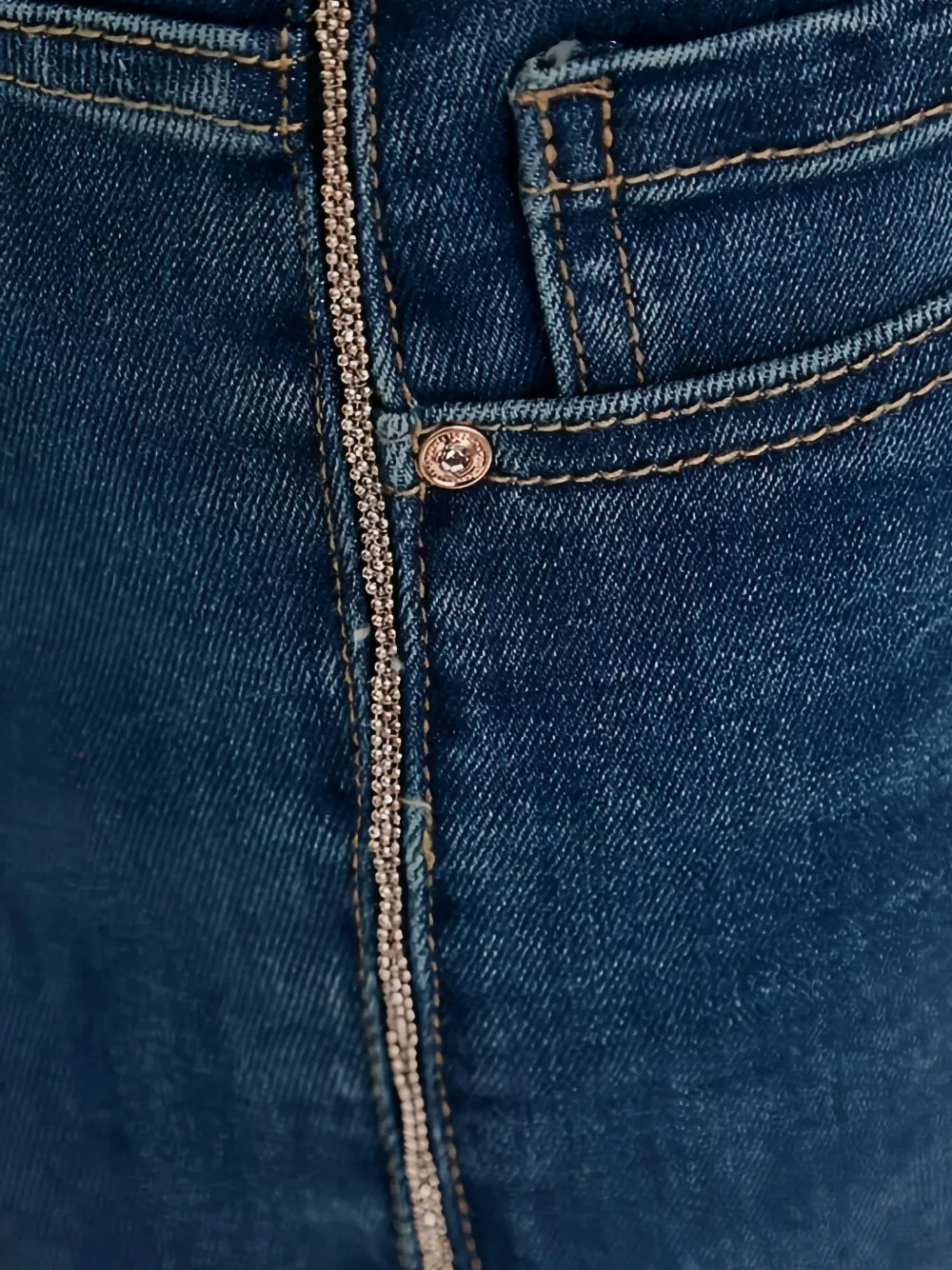 Morgan Verfraaide jeans Blauw