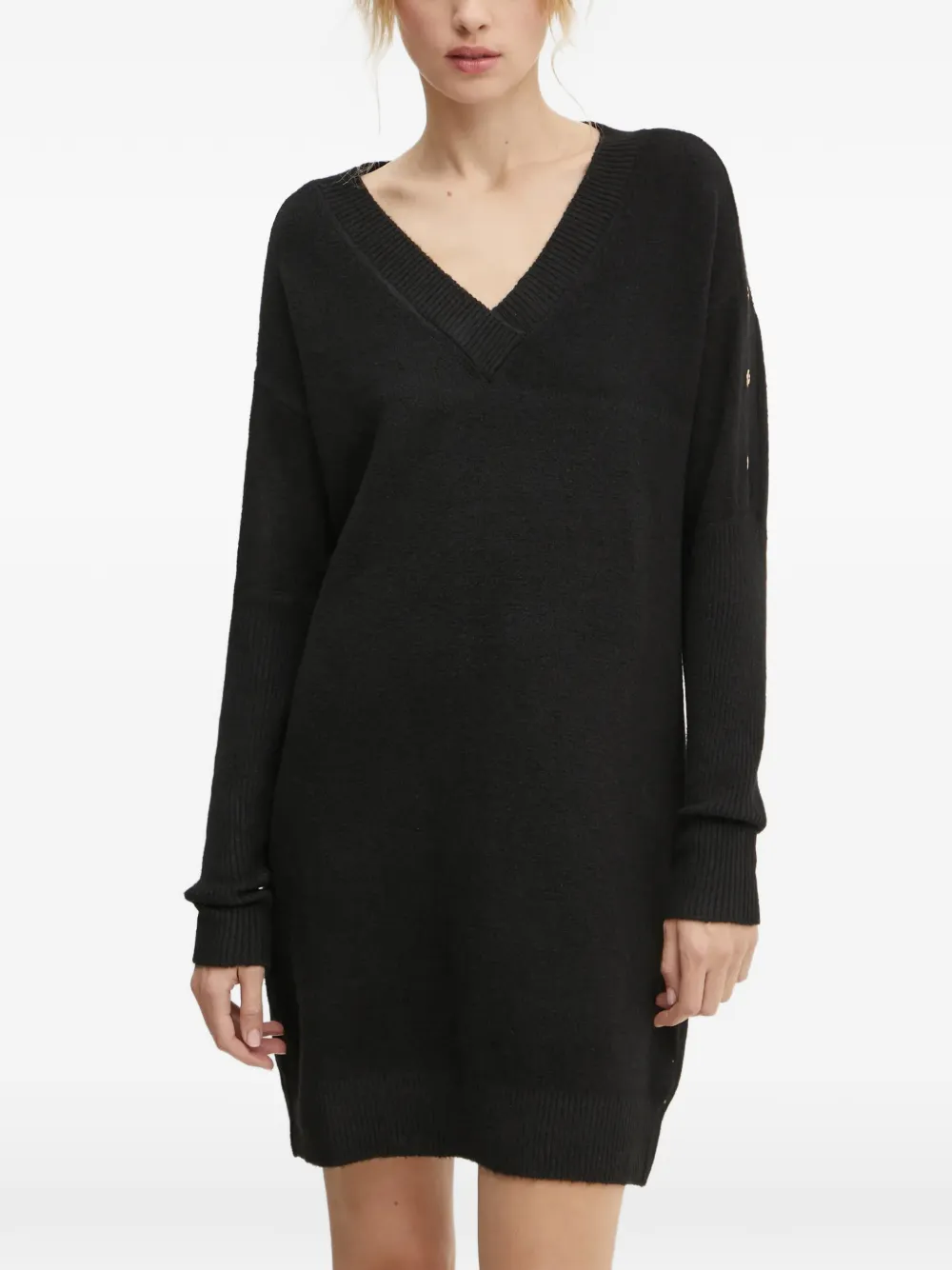 Morgan V-neck mini dress