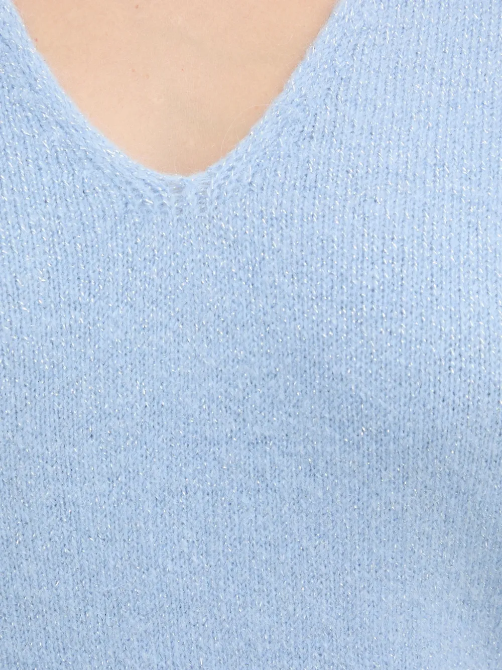 Morgan Trui met V-hals Blauw