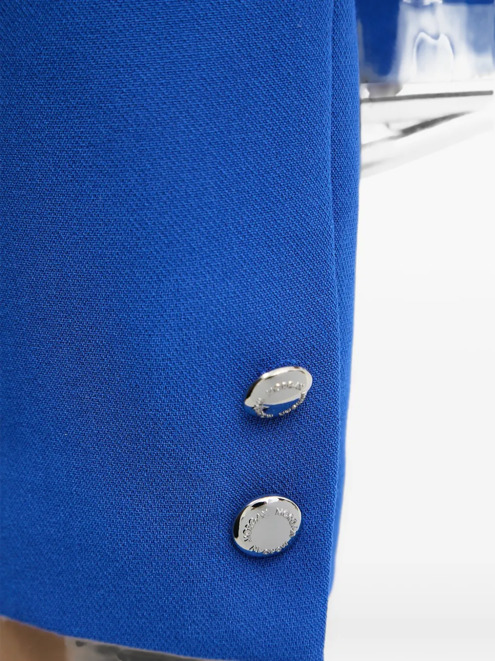Morgan Cropped jack met manchetten met knopen Blauw