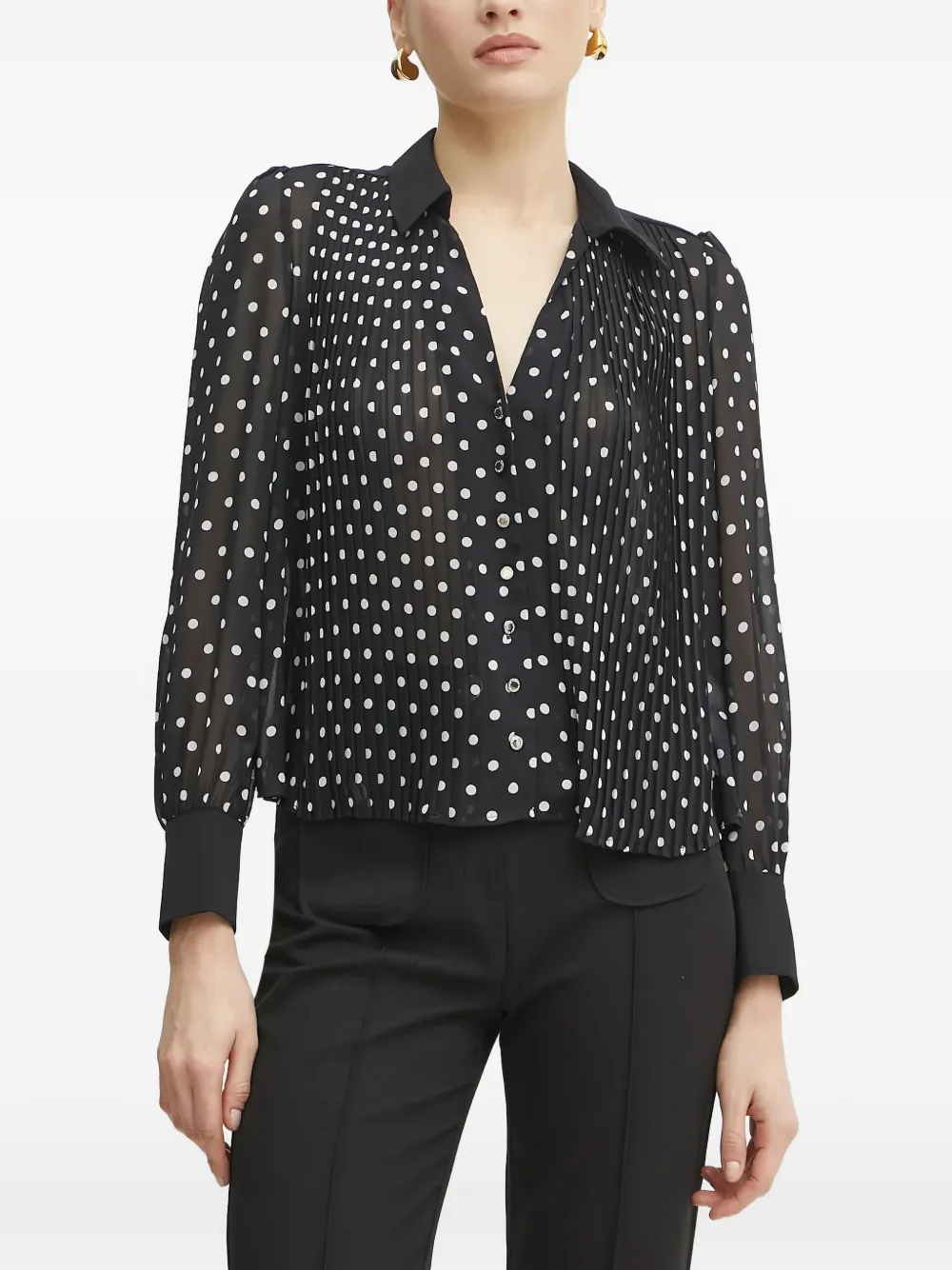 Morgan polka-dot blouse