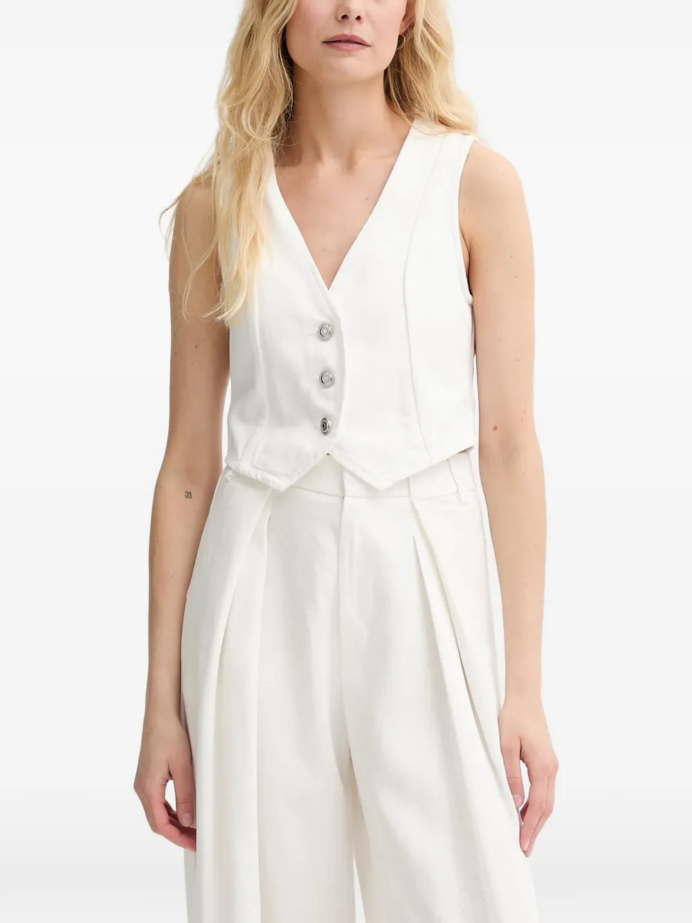 Morgan denim cotton waistcoat
