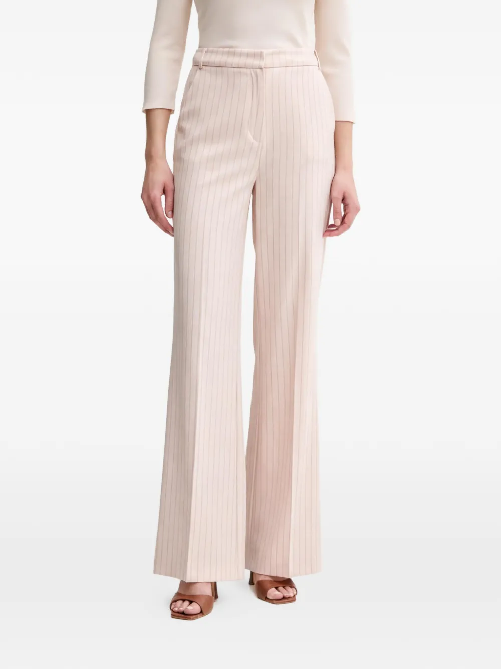 Morgan pinstripe trousers - Rosa