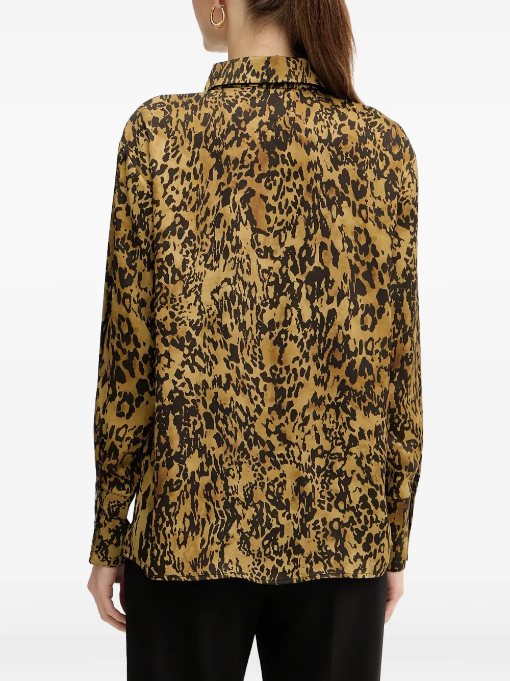 Morgan Buttoned Patterned Shirt In Neutrals