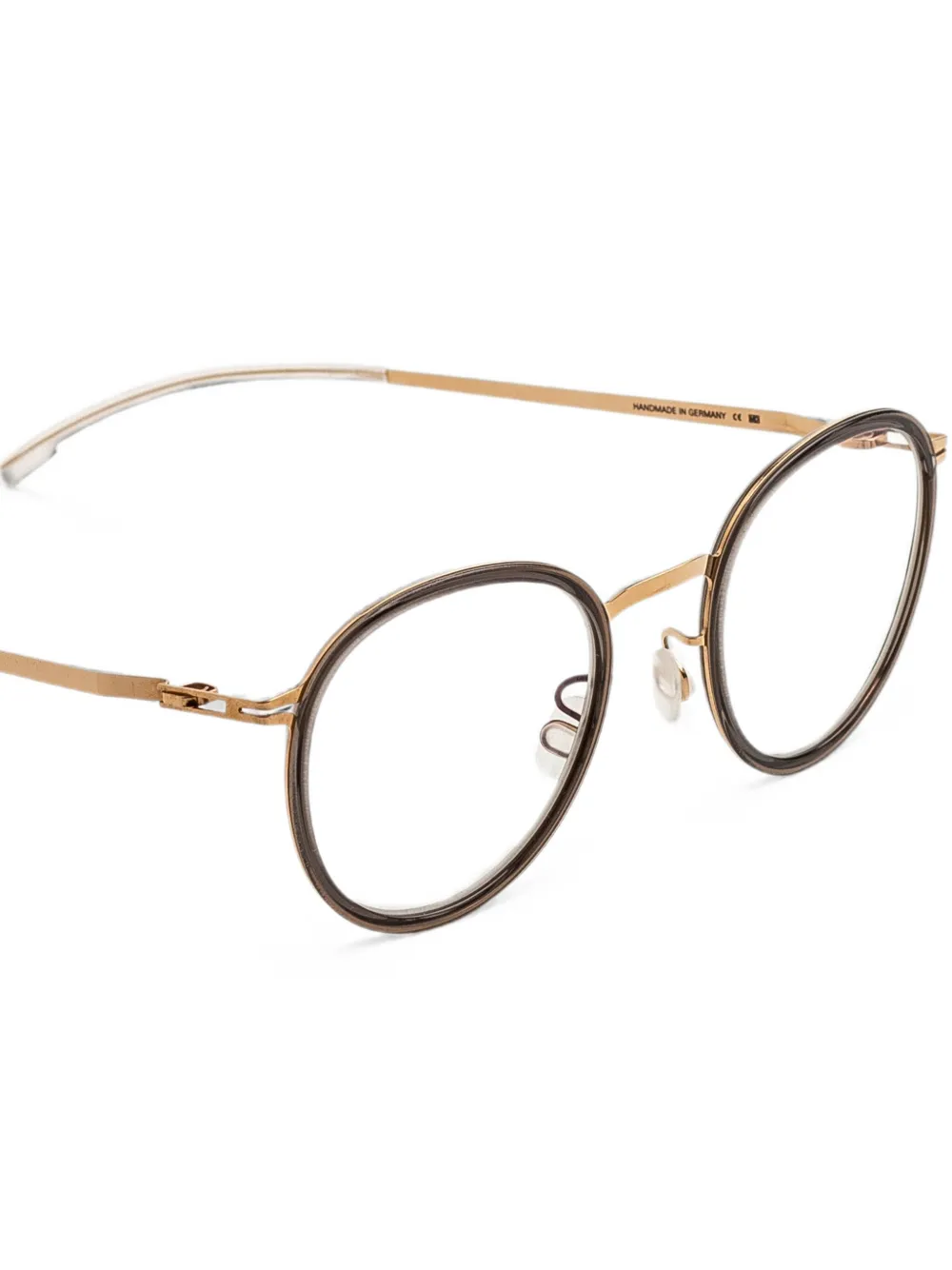 Mykita Kiana bril met rond montuur Bruin