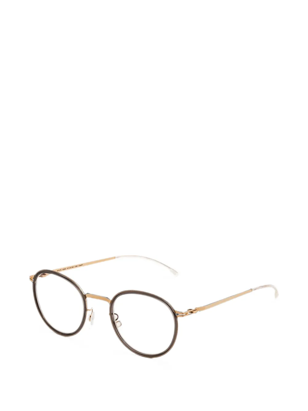 Mykita Kiana bril met rond montuur Bruin