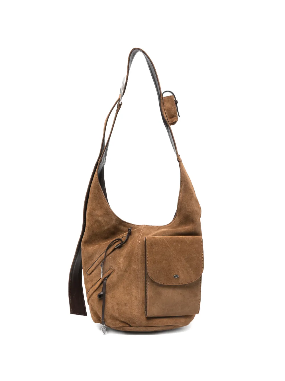 Ba&Sh YouYou suede shoulder bag - Marrone