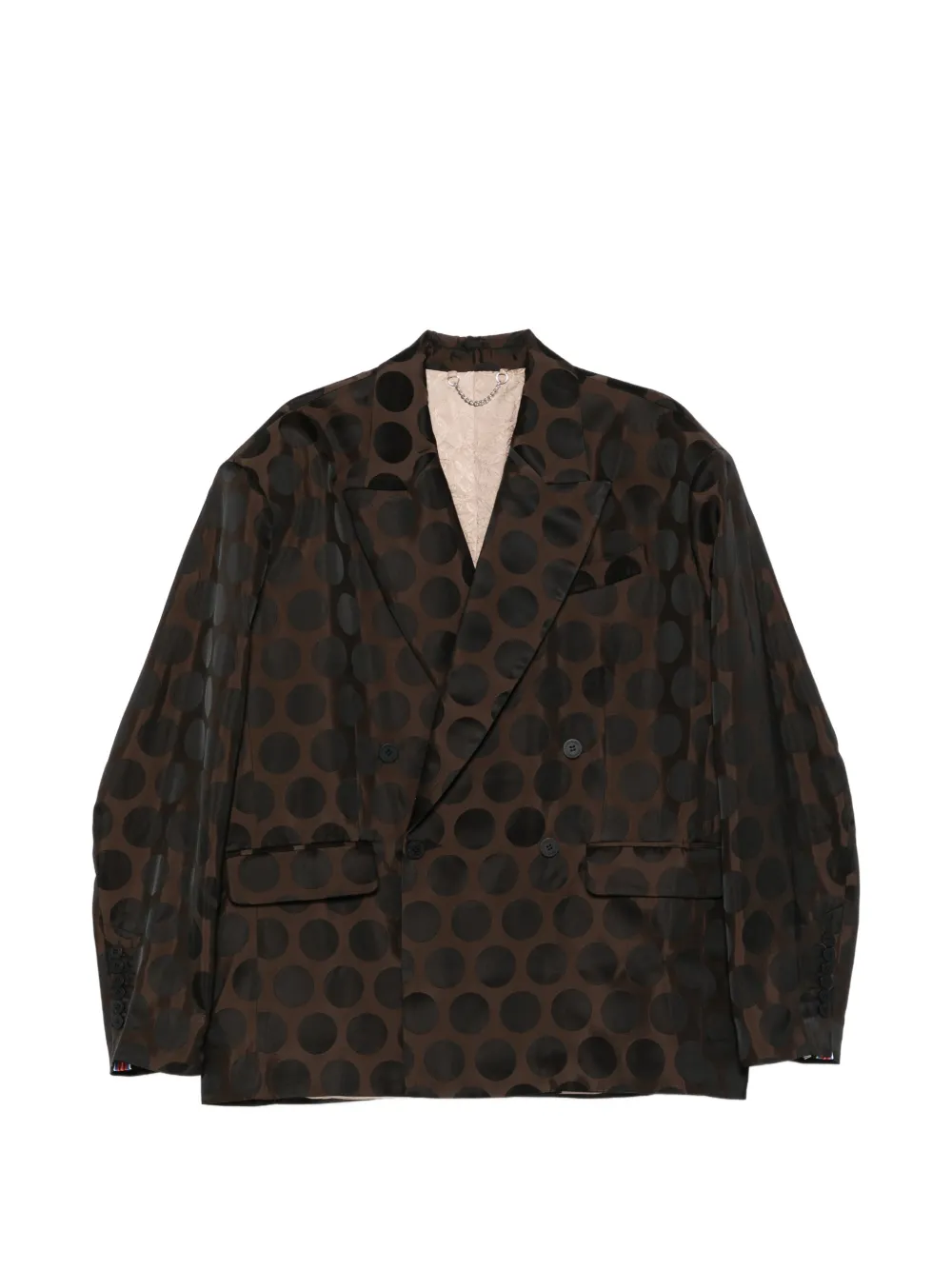 Charles Jeffrey Loverboy Edinburgh polka-dot jacket - Marrone