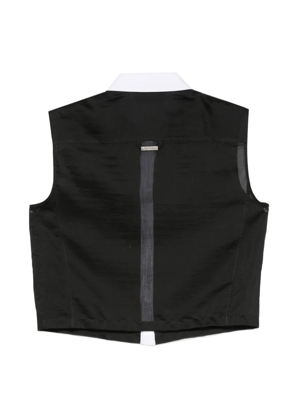Iceberg Mouwloze blouse verfraaid met ringlets Zwart