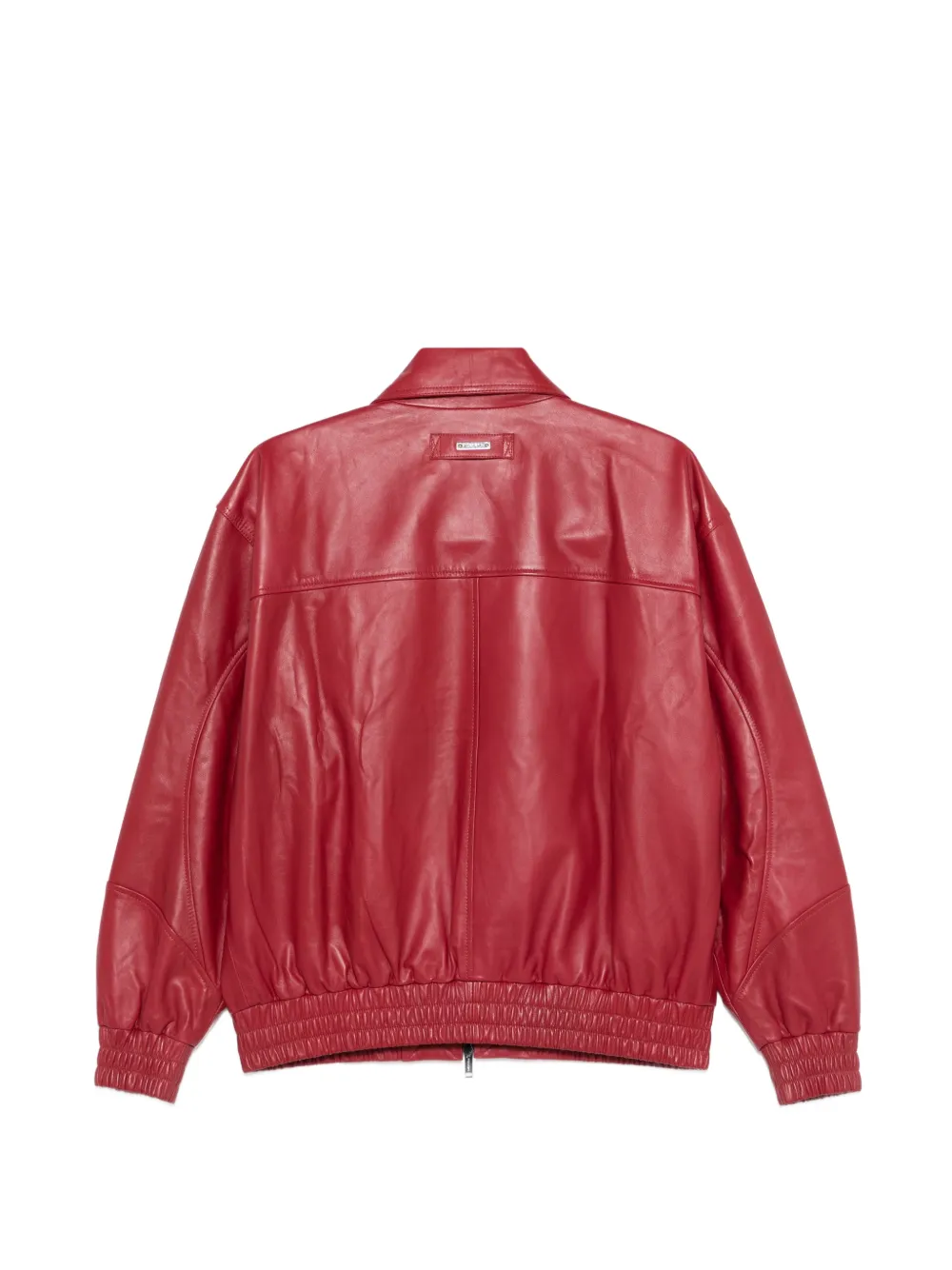 Iceberg Leren jack met rits Rood