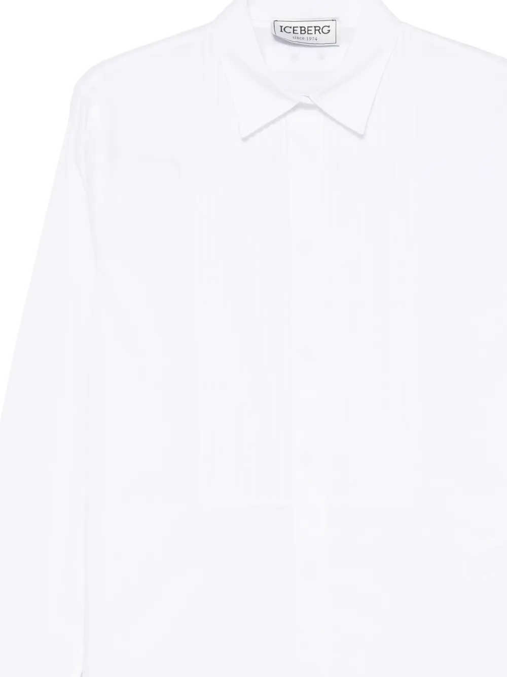 Iceberg Geplooide gesmockte blouse Wit