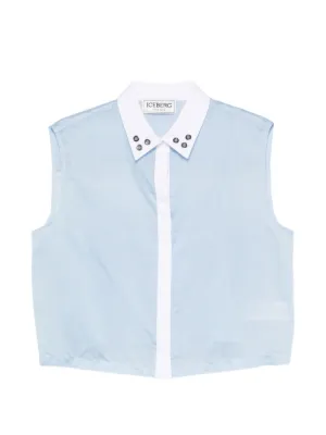 SON OF THE CHEESE Argyle Knit Vest | Blue | FARFETCH