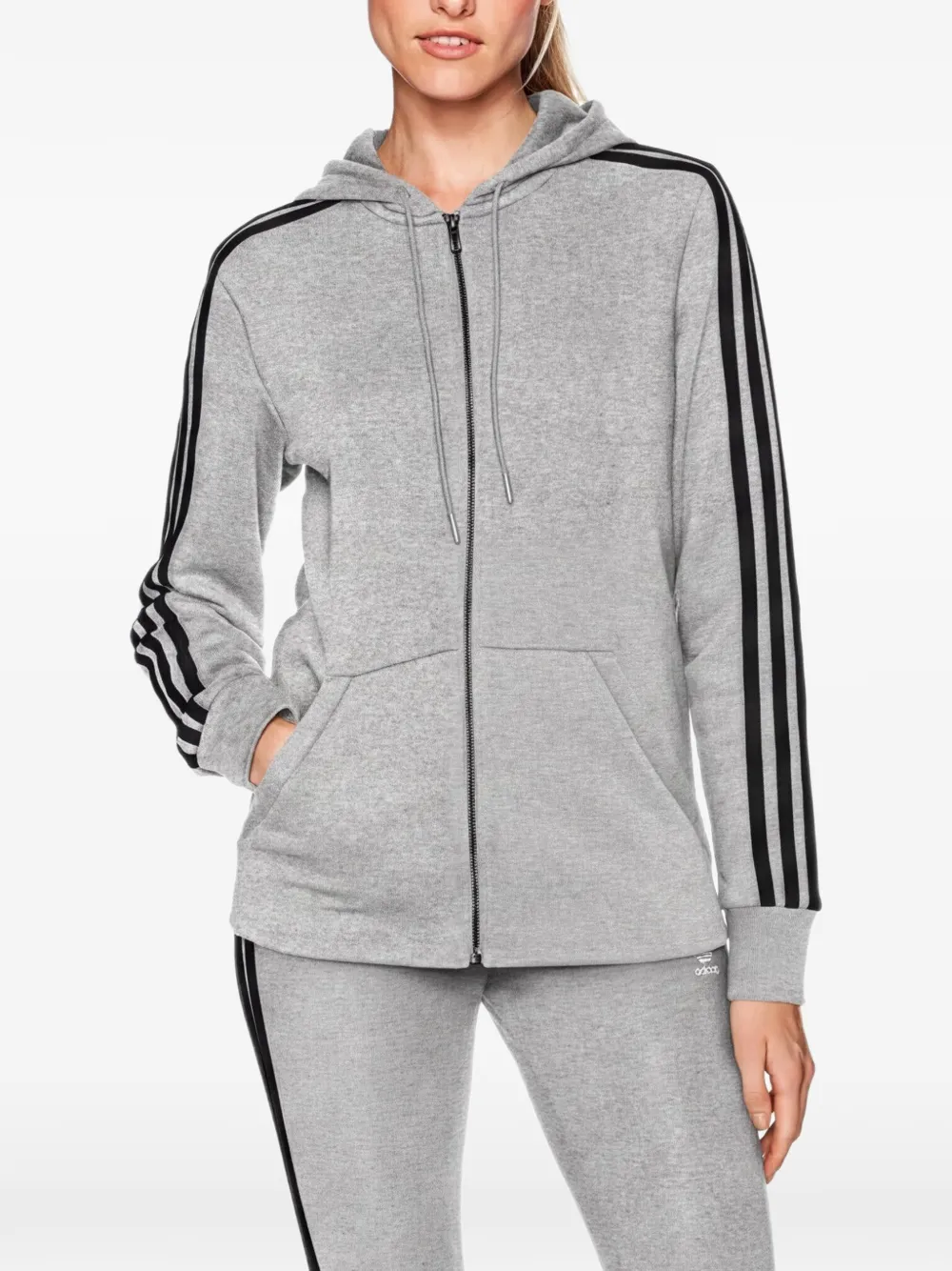 adidas zip-up hoodie Grijs