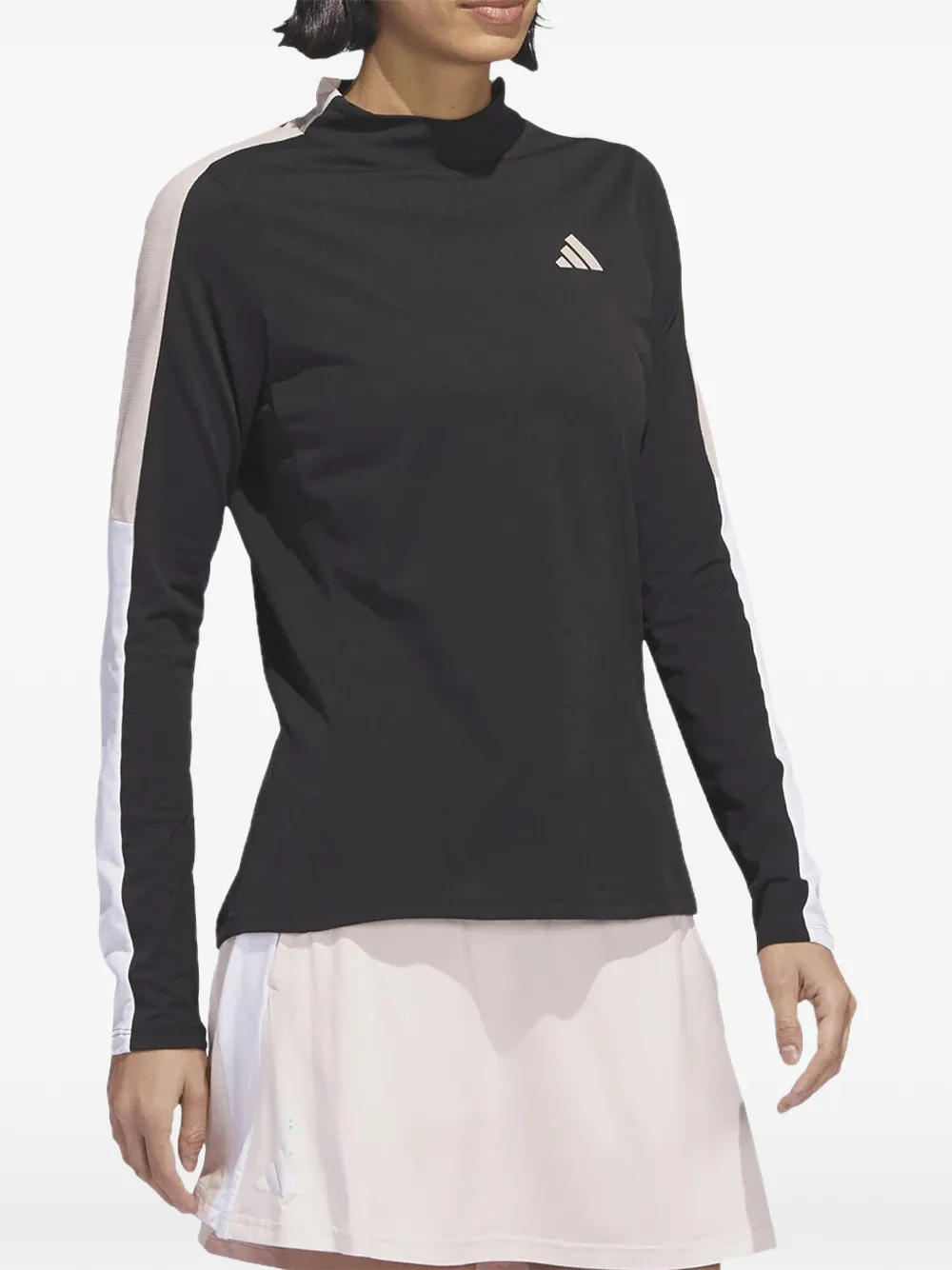 adidas T-shirt met col Zwart