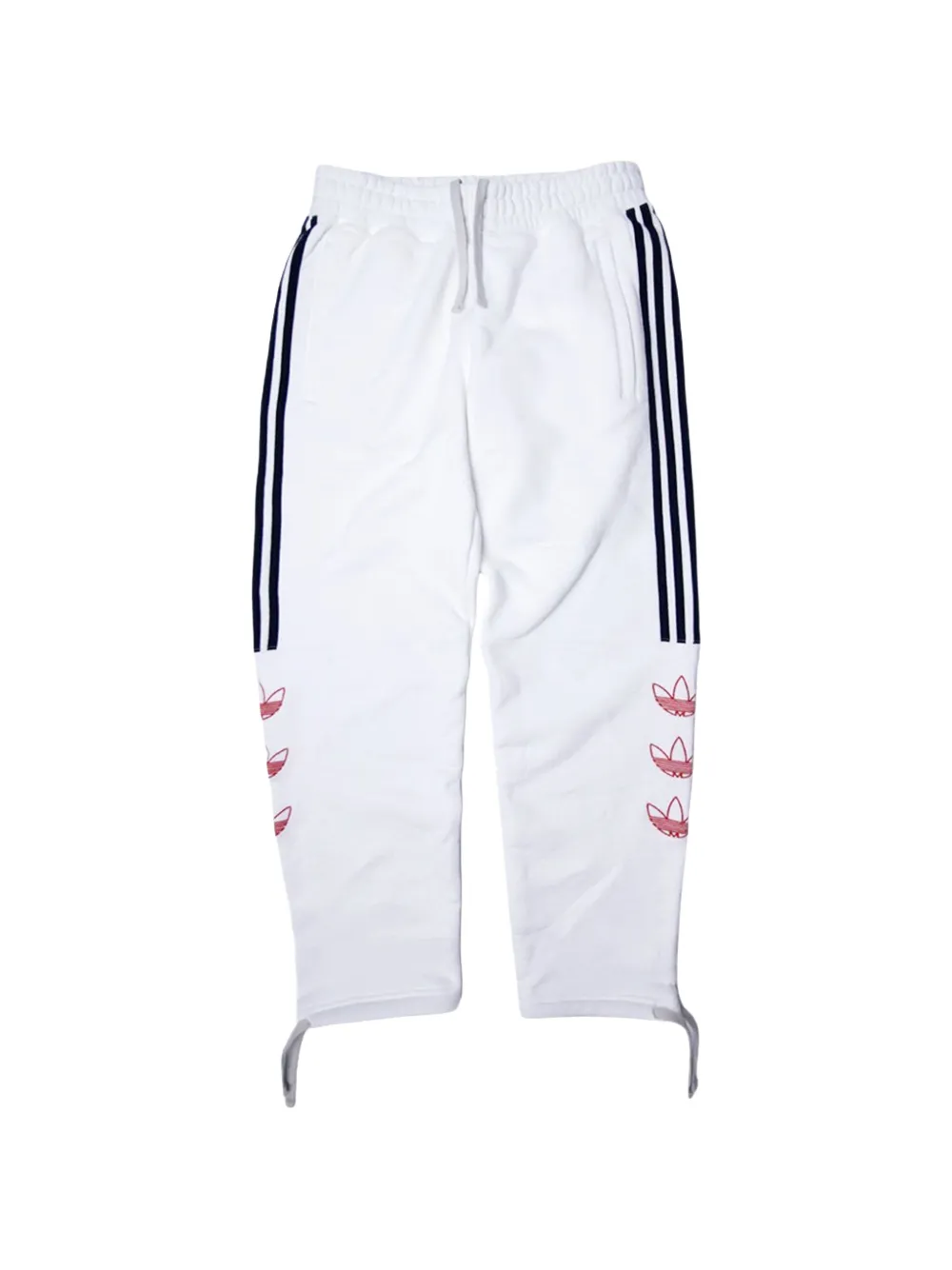 adidas Originals Tourney Trefoil Sweat Pants "White / Raw Amber" - Bianco