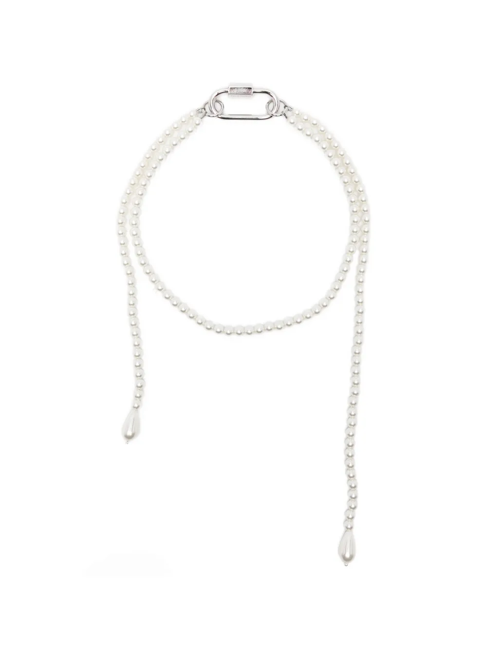 Simone Rocha faux-pearl drop necklace - Argento