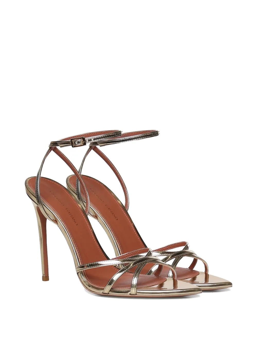 Giuliano Galiano Margot ankle-strap sandals Goud
