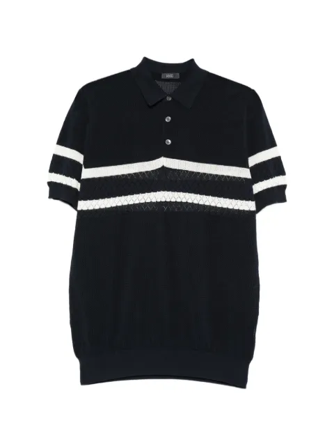 Hosio striped polo shirt