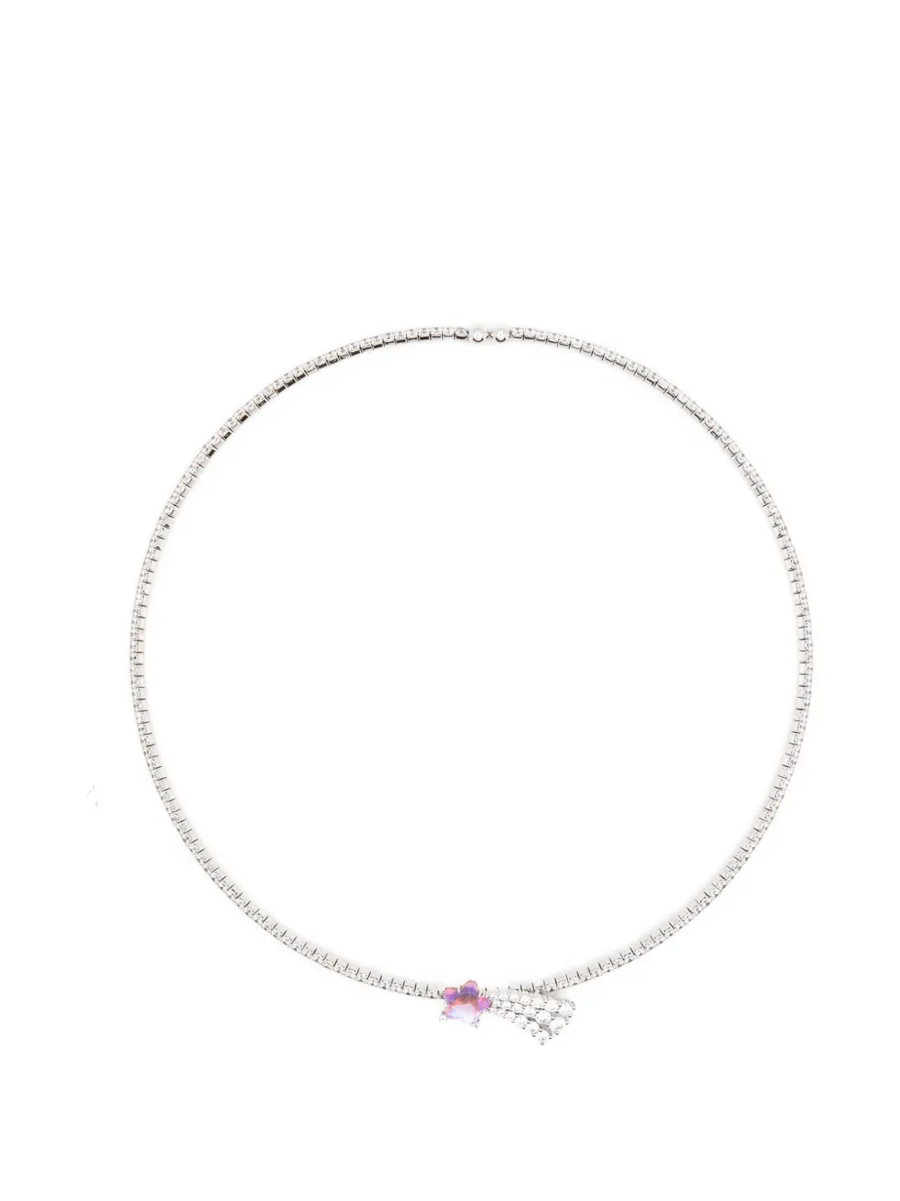 YVMIN Meteor crystal necklace - Argento