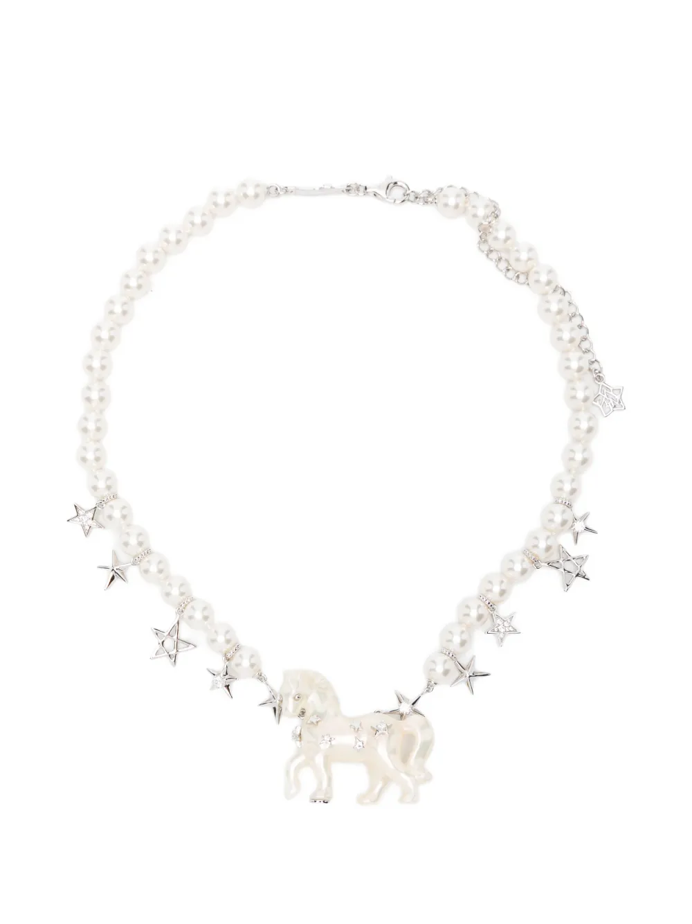 YVMIN Paradise pony star necklace - Argento