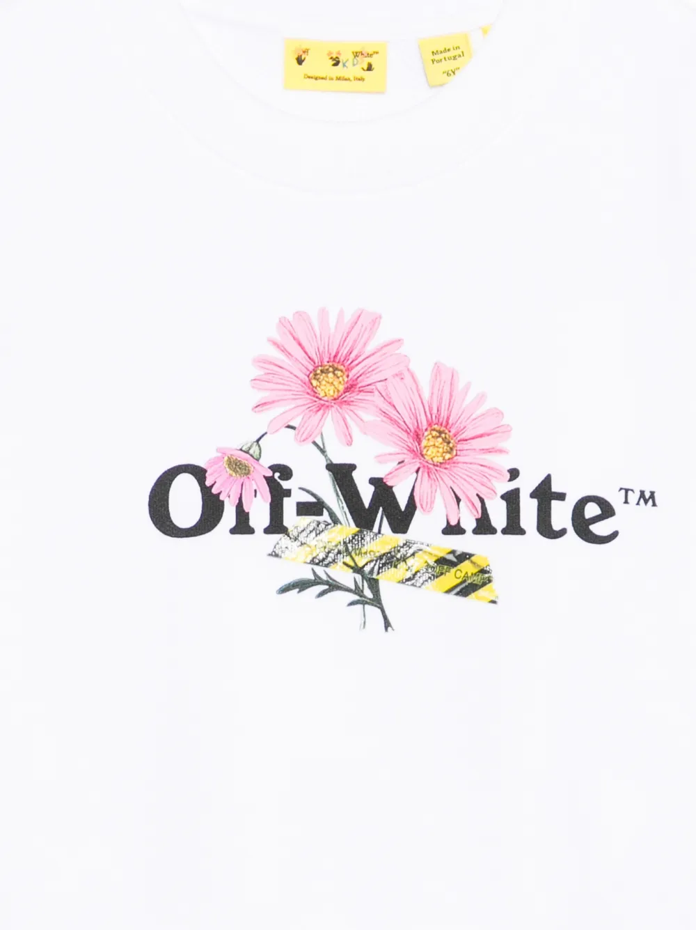 Off-White Kids Sweater met bloemenprint Wit
