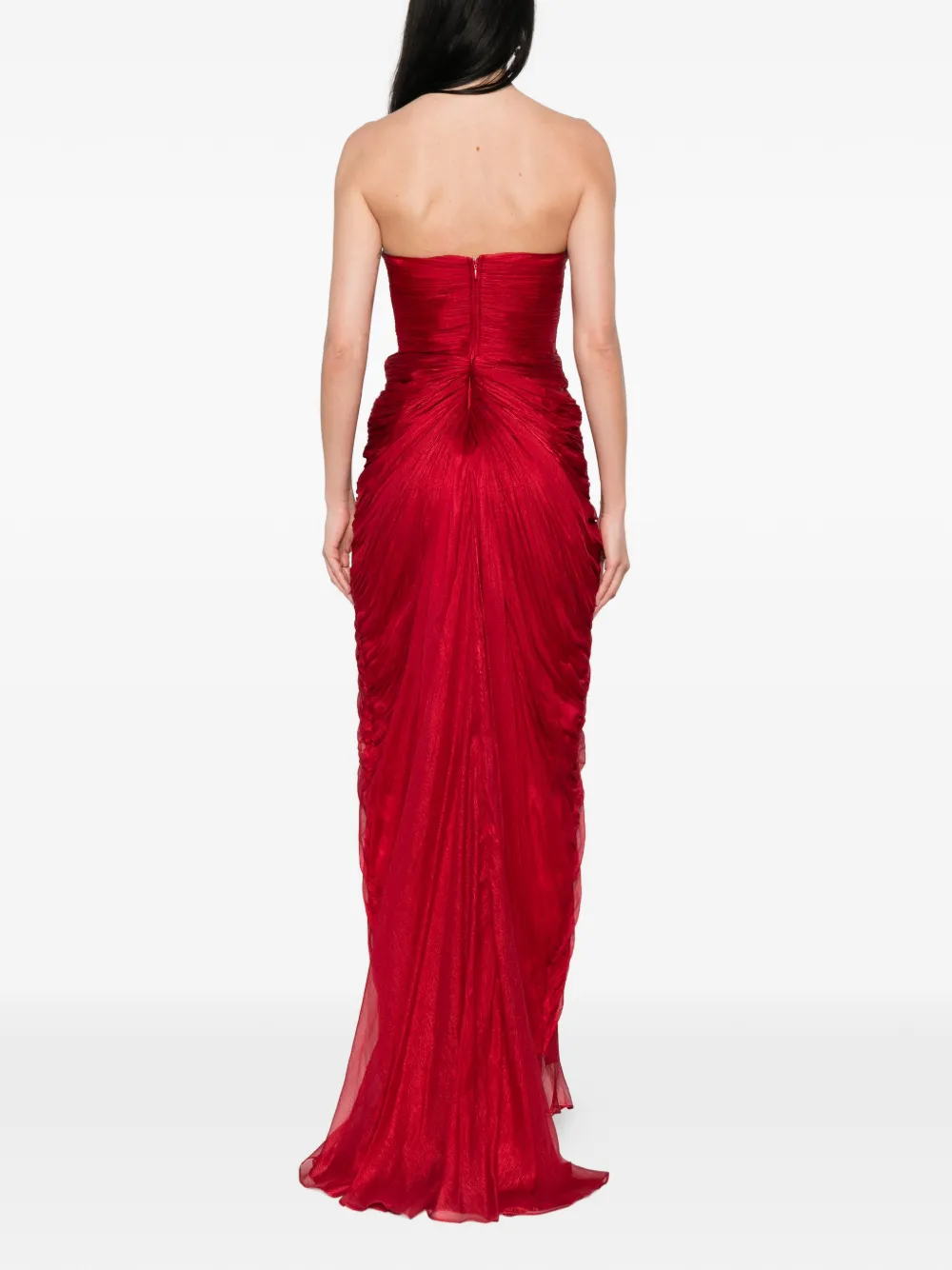 Iris Serban Marisa gedrapeerde maxi-jurk Rood