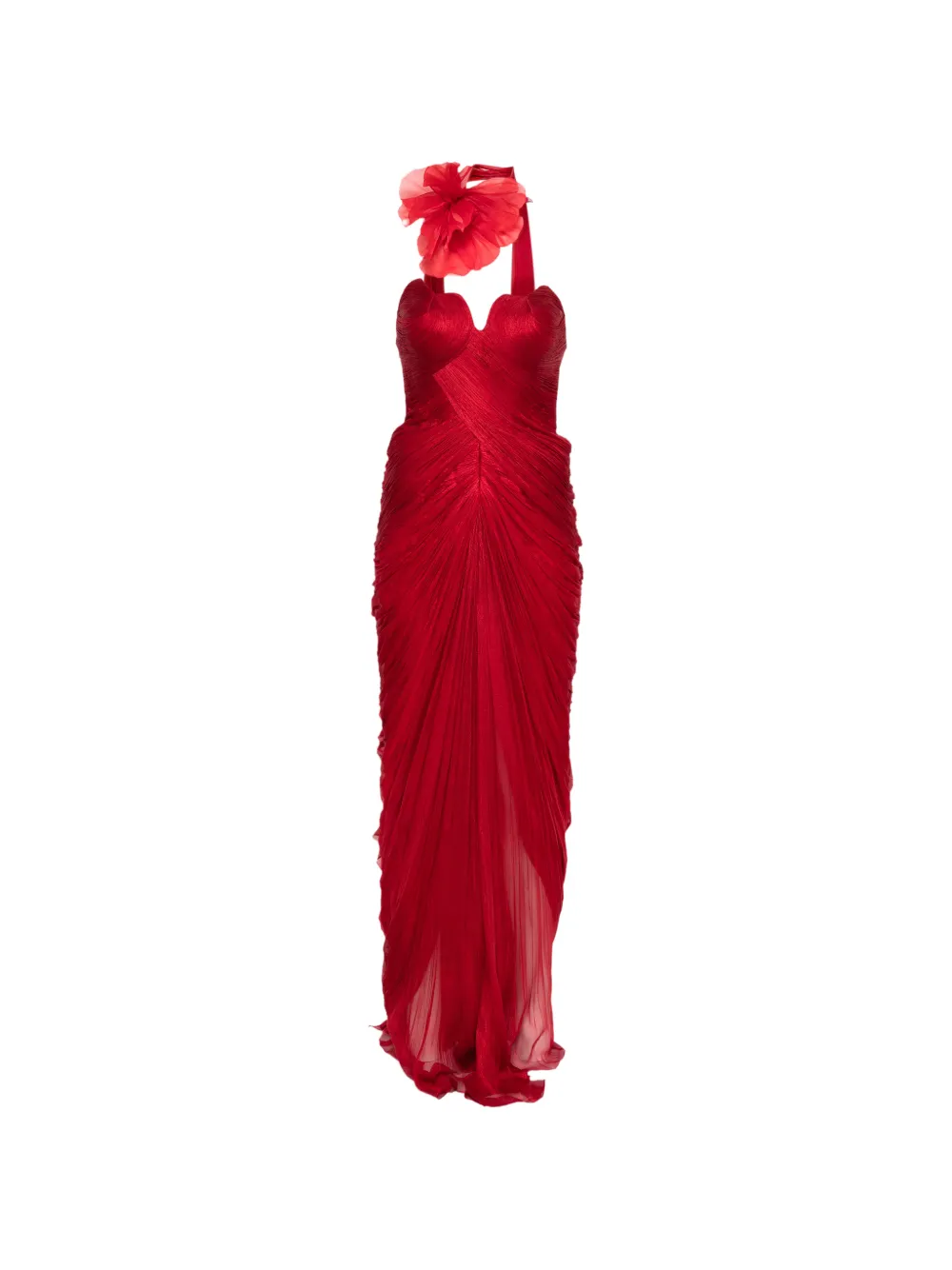 Iris Serban Marisa draped maxi dress - Rosso