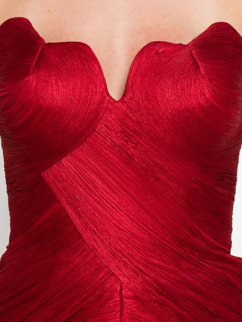 Iris Serban Marisa gedrapeerde maxi-jurk Rood