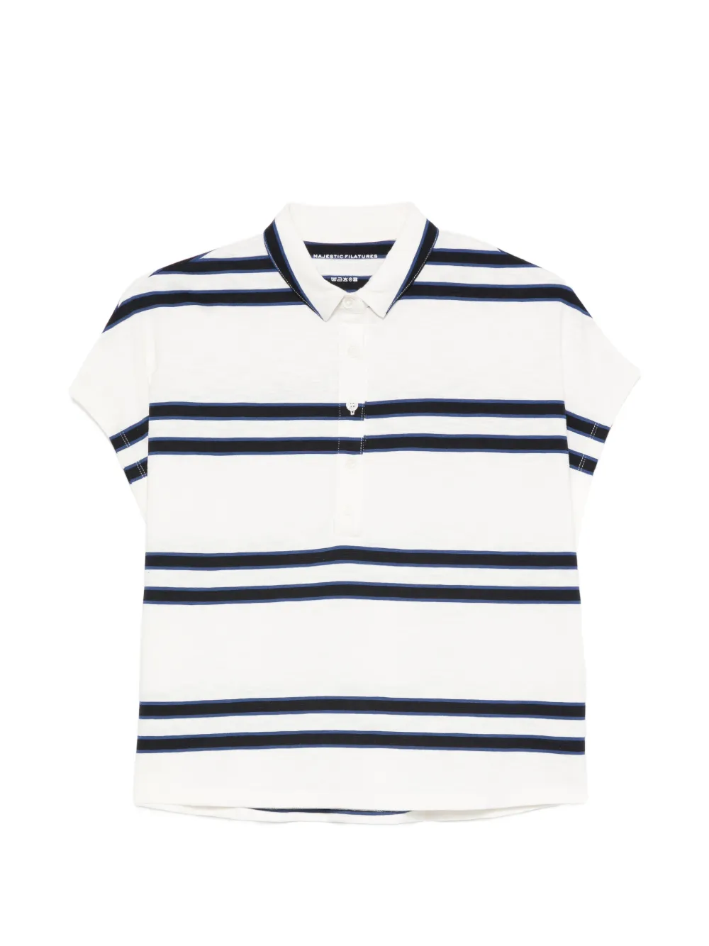 Majestic Filatures striped polo shirt - Bianco