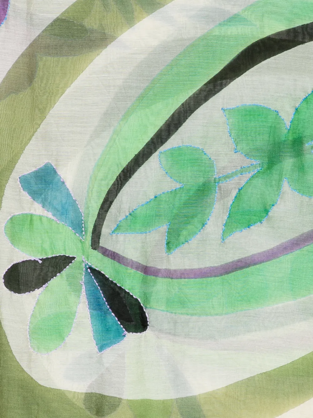  Sgombero Cantine Floral Printed Scarf - Green 