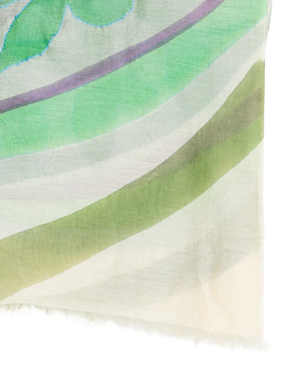  Sgombero Cantine Floral Printed Scarf - Green 