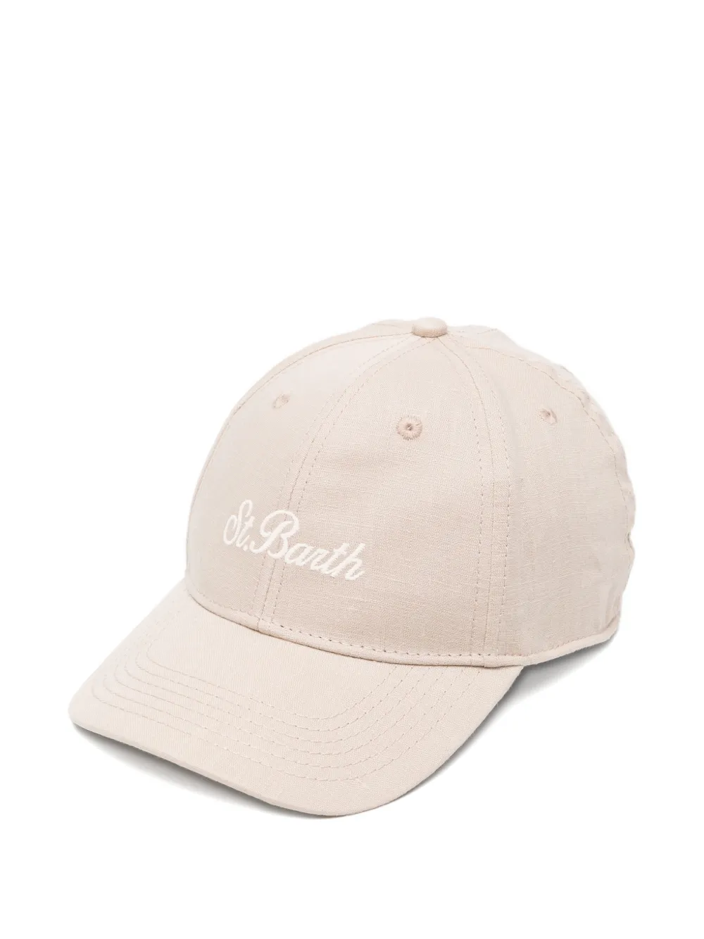 Mc2 Saint Barth Embroidered-logo Baseball Cap In White