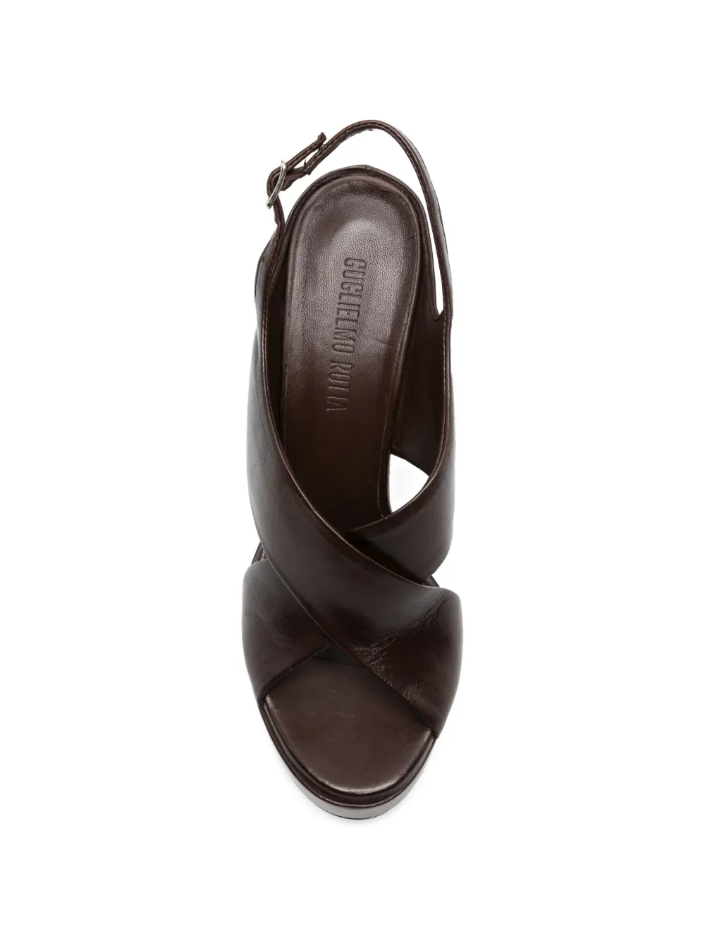 GUGLIELMO ROTTA Sandalen met gekruiste bandjes Bruin