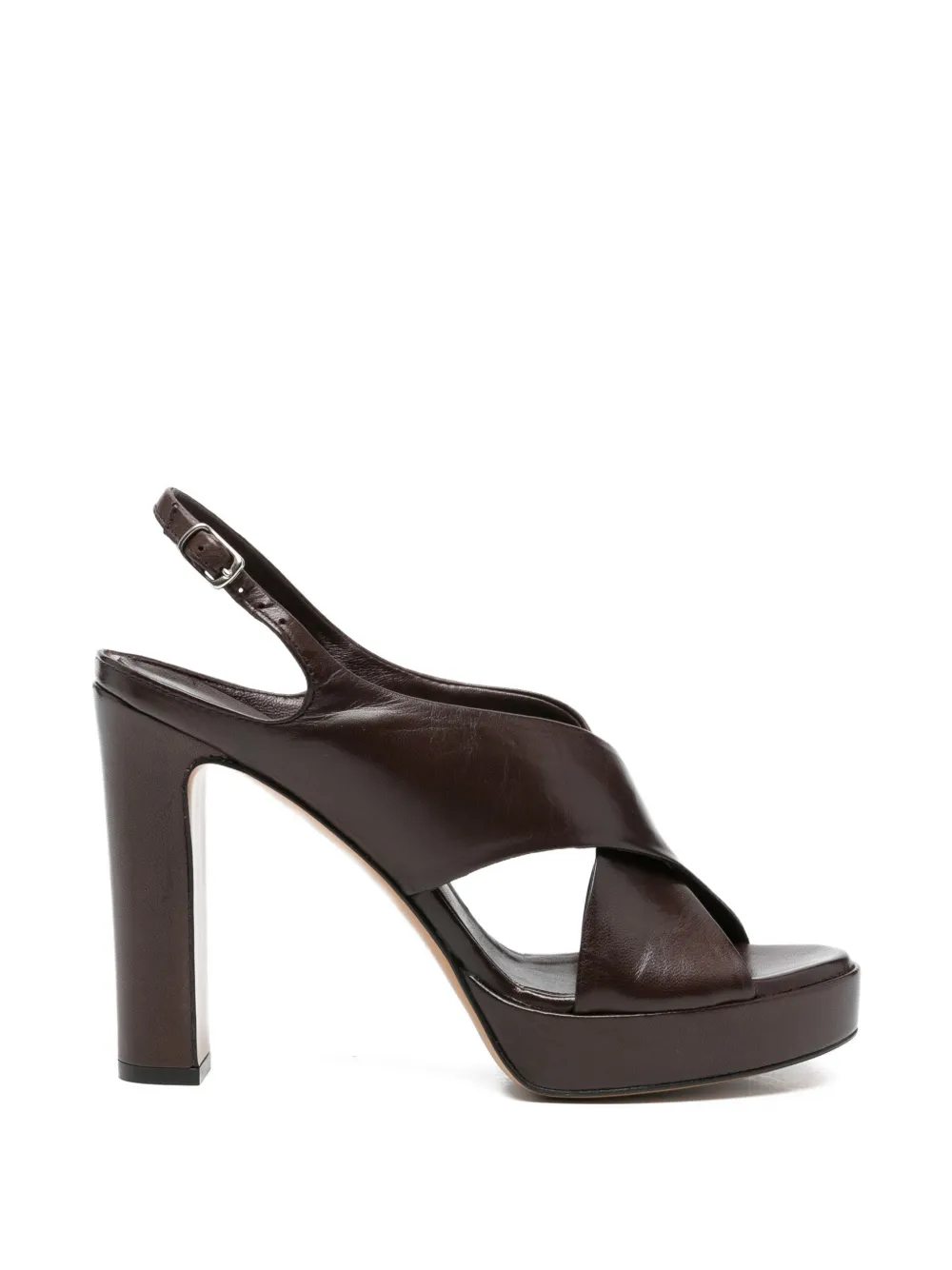 GUGLIELMO ROTTA Sandalen met gekruiste bandjes Bruin