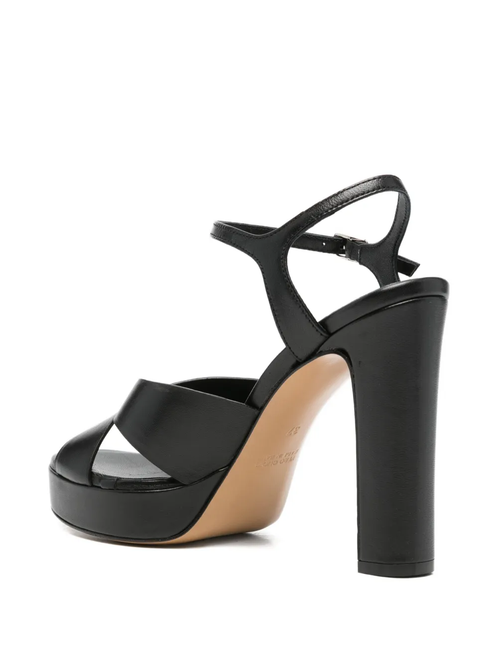 GUGLIELMO ROTTA Sandalen met gekruiste bandjes Zwart