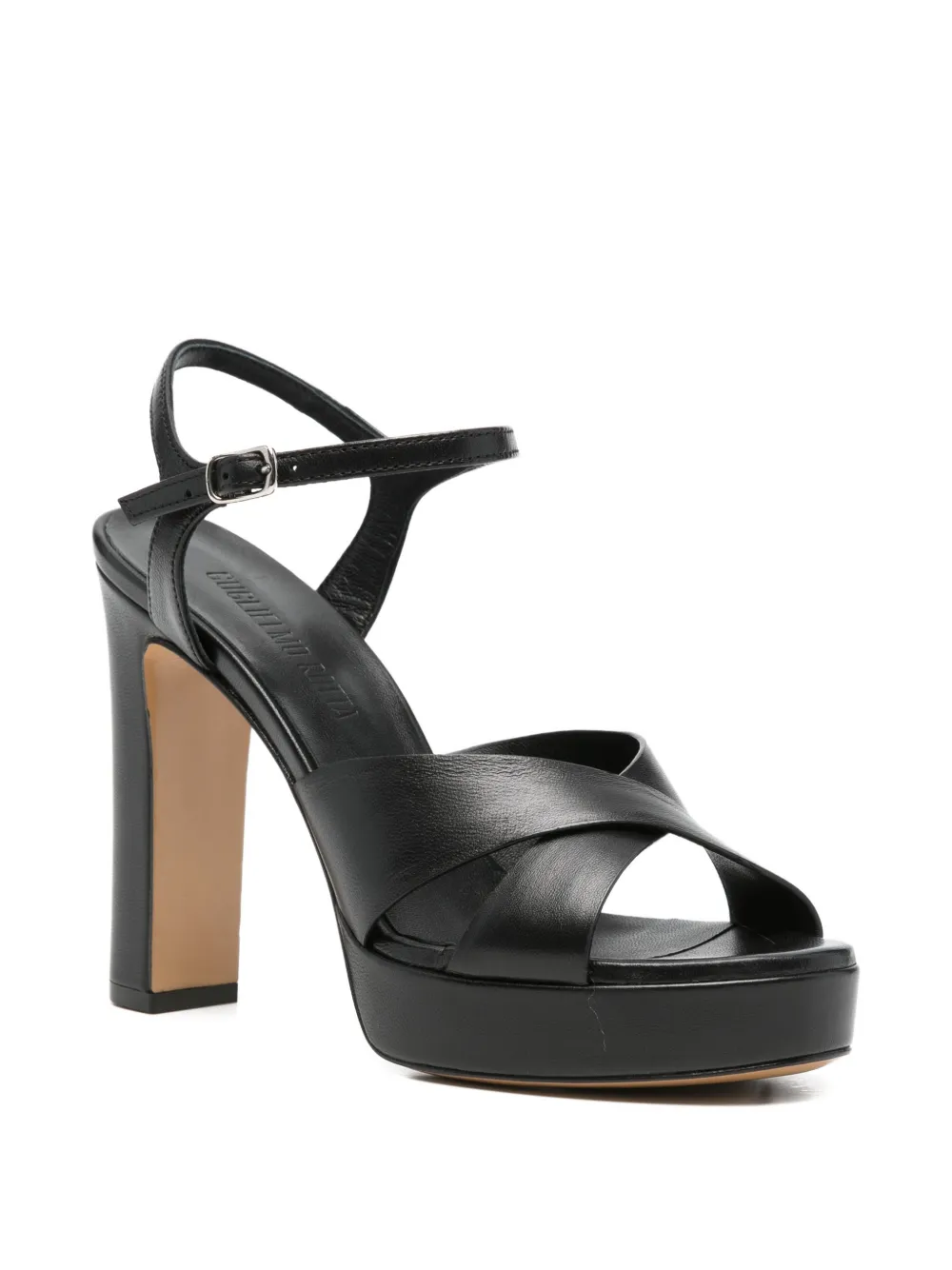 GUGLIELMO ROTTA Sandalen met gekruiste bandjes Zwart