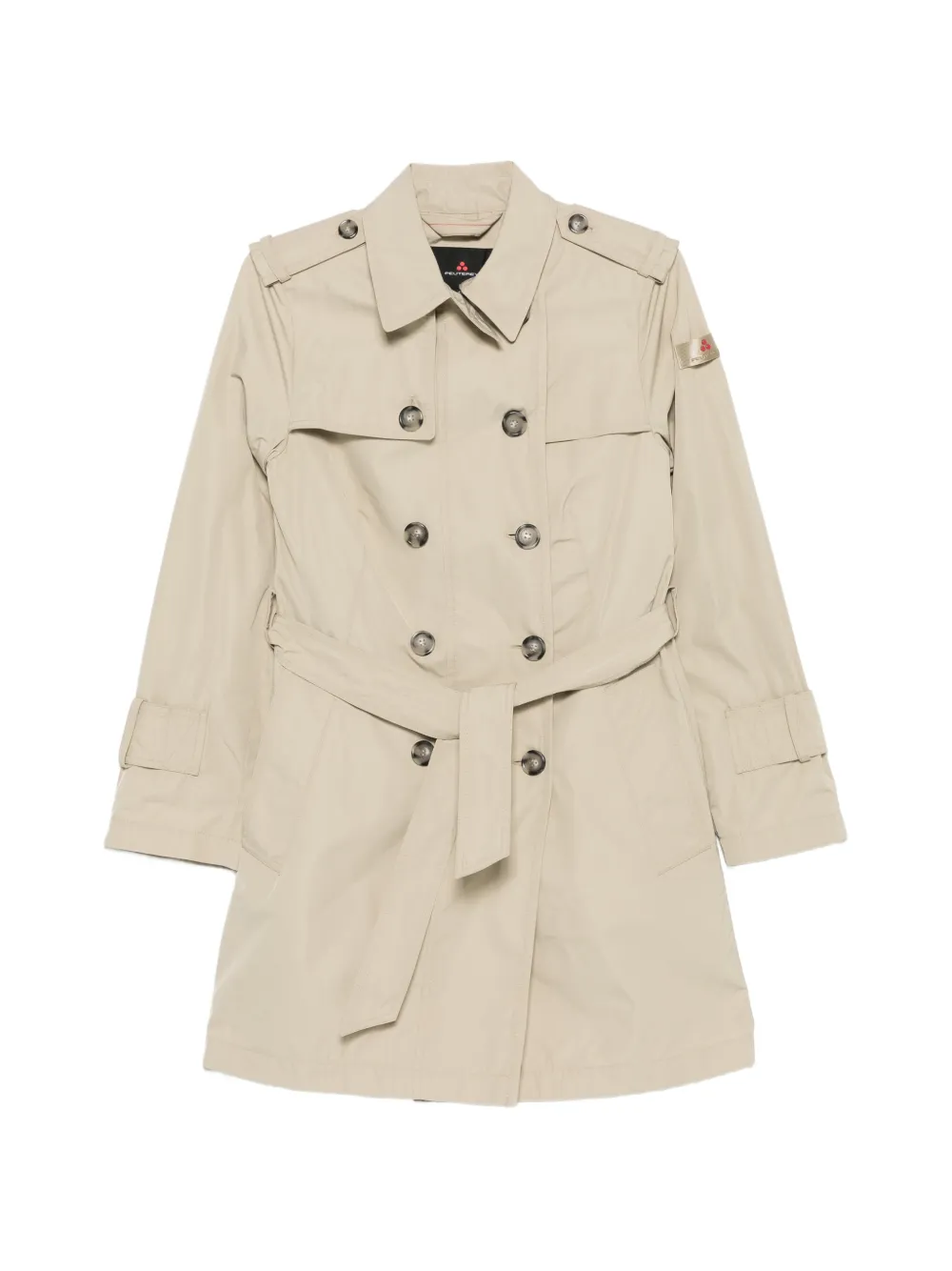 Peuterey Knude button belted coat - Toni neutri