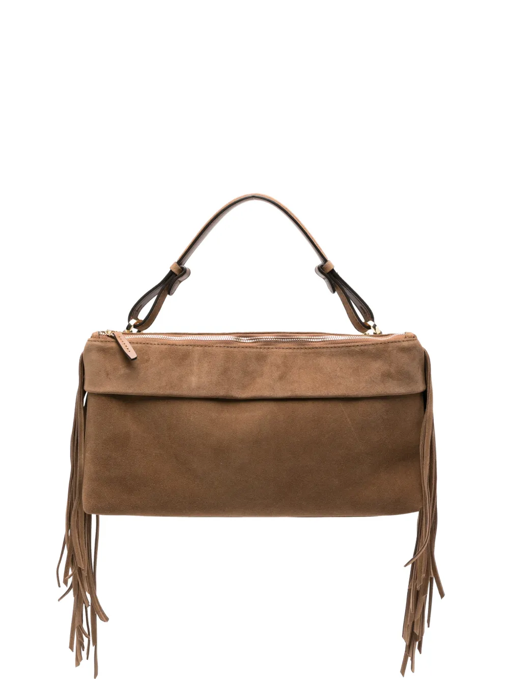 LORISTELLA fringed shoulder bag - Marrone