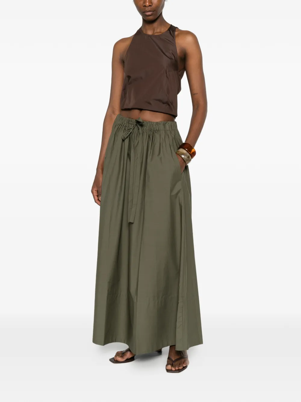  Peuterey Madeline A-line Midi Skirt - Green 