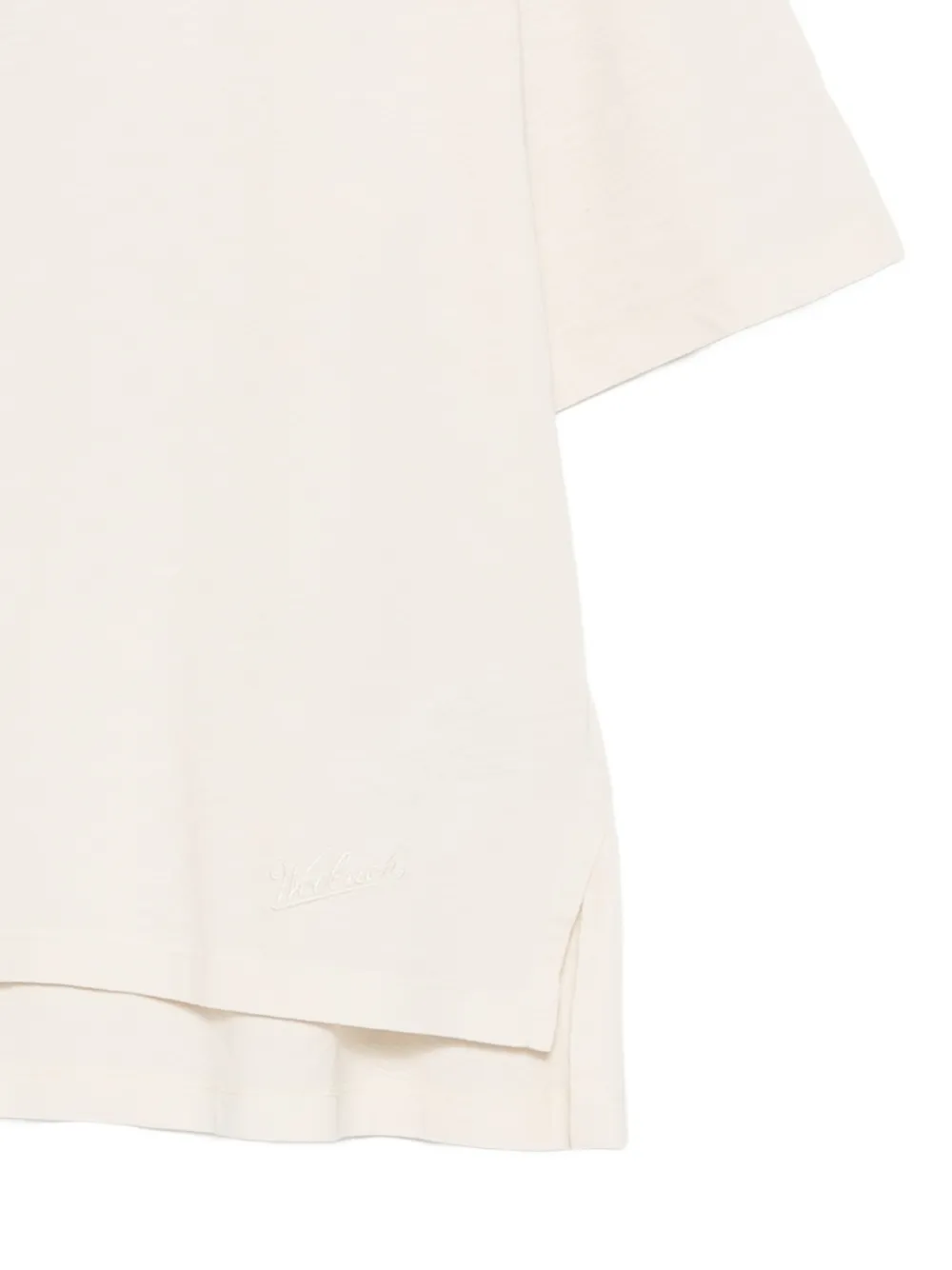 Woolrich T-shirt met geborduurd logo Beige