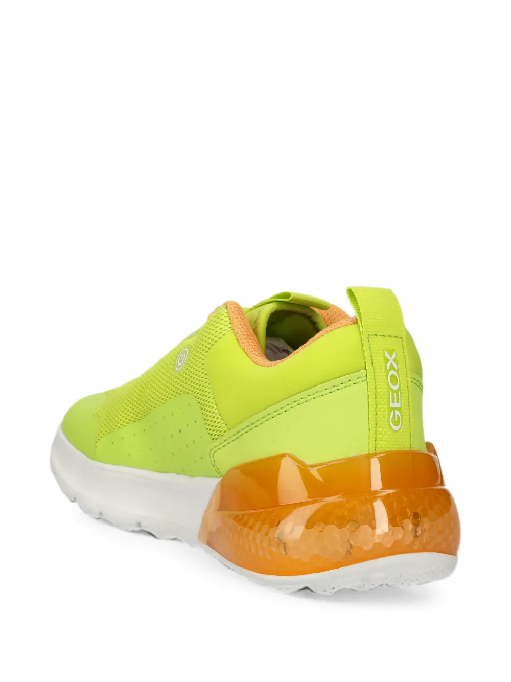 Geox Kids Activart Illuminus mesh-panelled lace-up sneakers Groen
