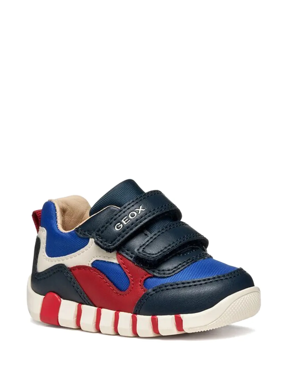 Geox Kids strap panelled sneakers - Blu