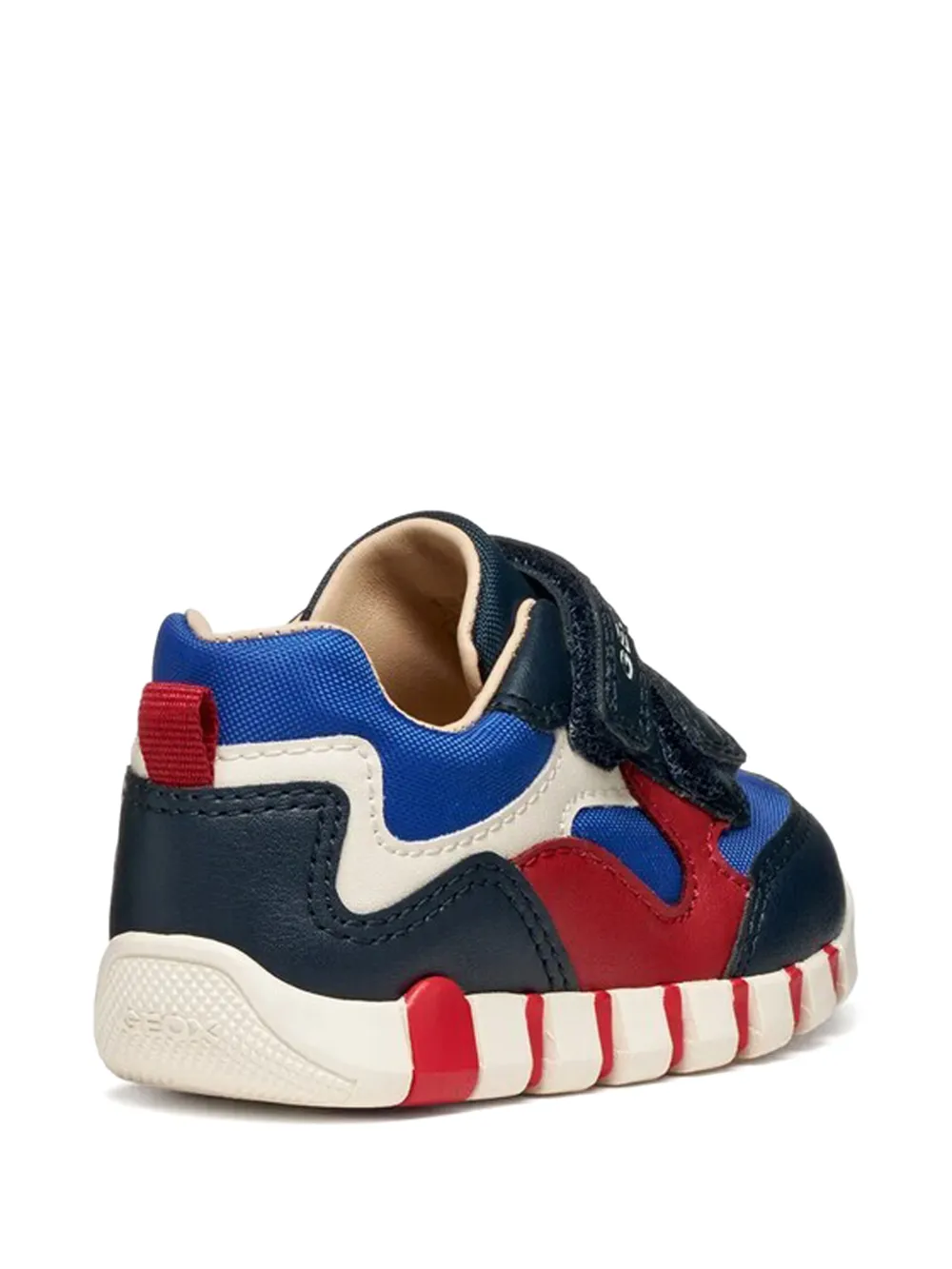 Geox Kids strap panelled sneakers Blauw