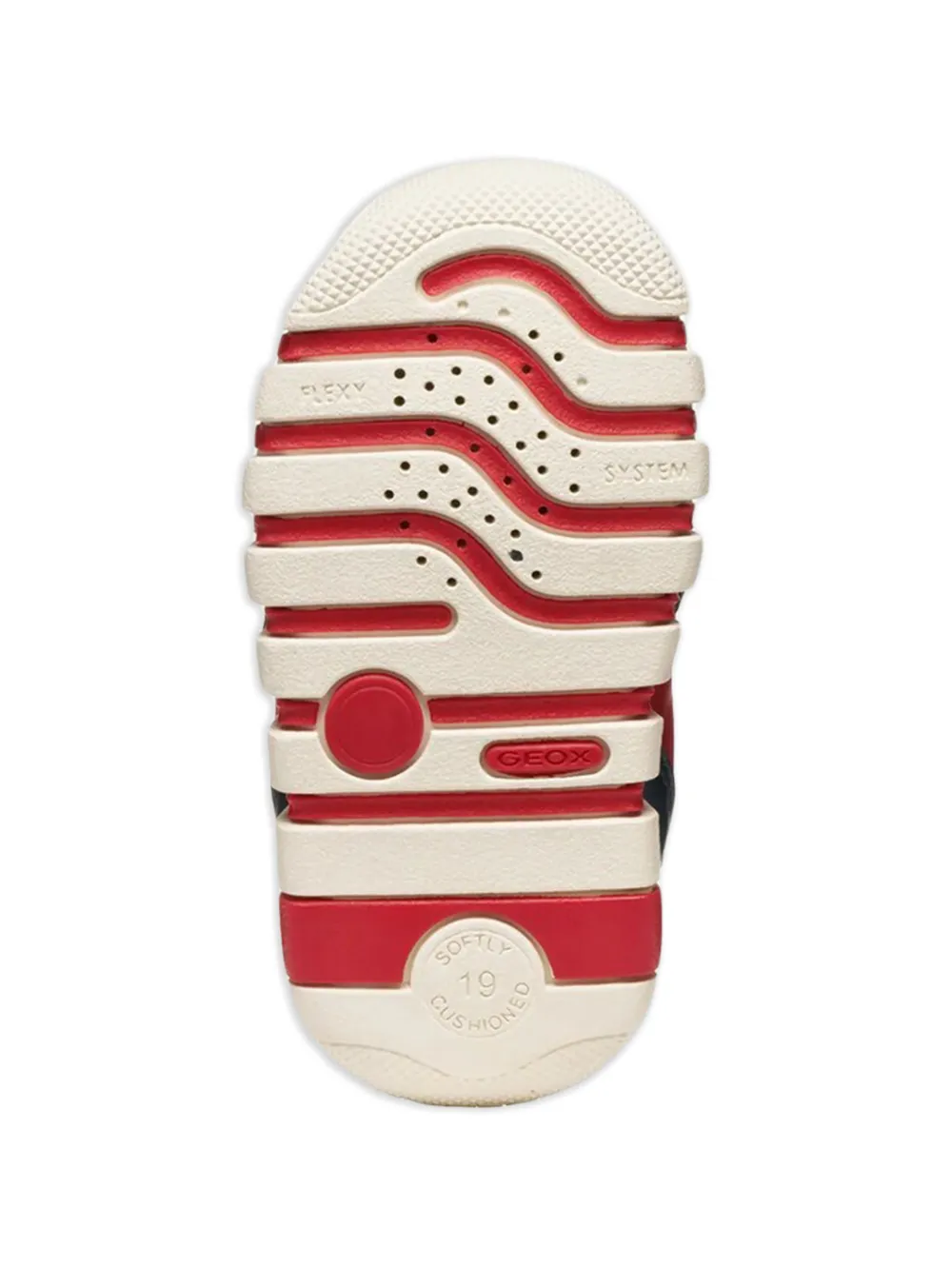 Geox Kids strap panelled sneakers Blauw